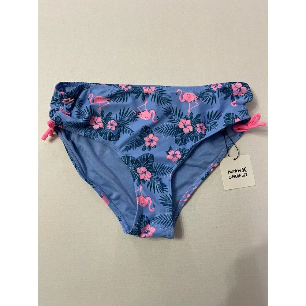 Hurley Tri-Cutout Tankini Swimsuit Atlantic Blue Size 16 New With Tags